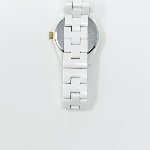 Kate Spade New York White Live Colorfully Watch Gold Tone Ladies Lightweight - Picture 6 of 10